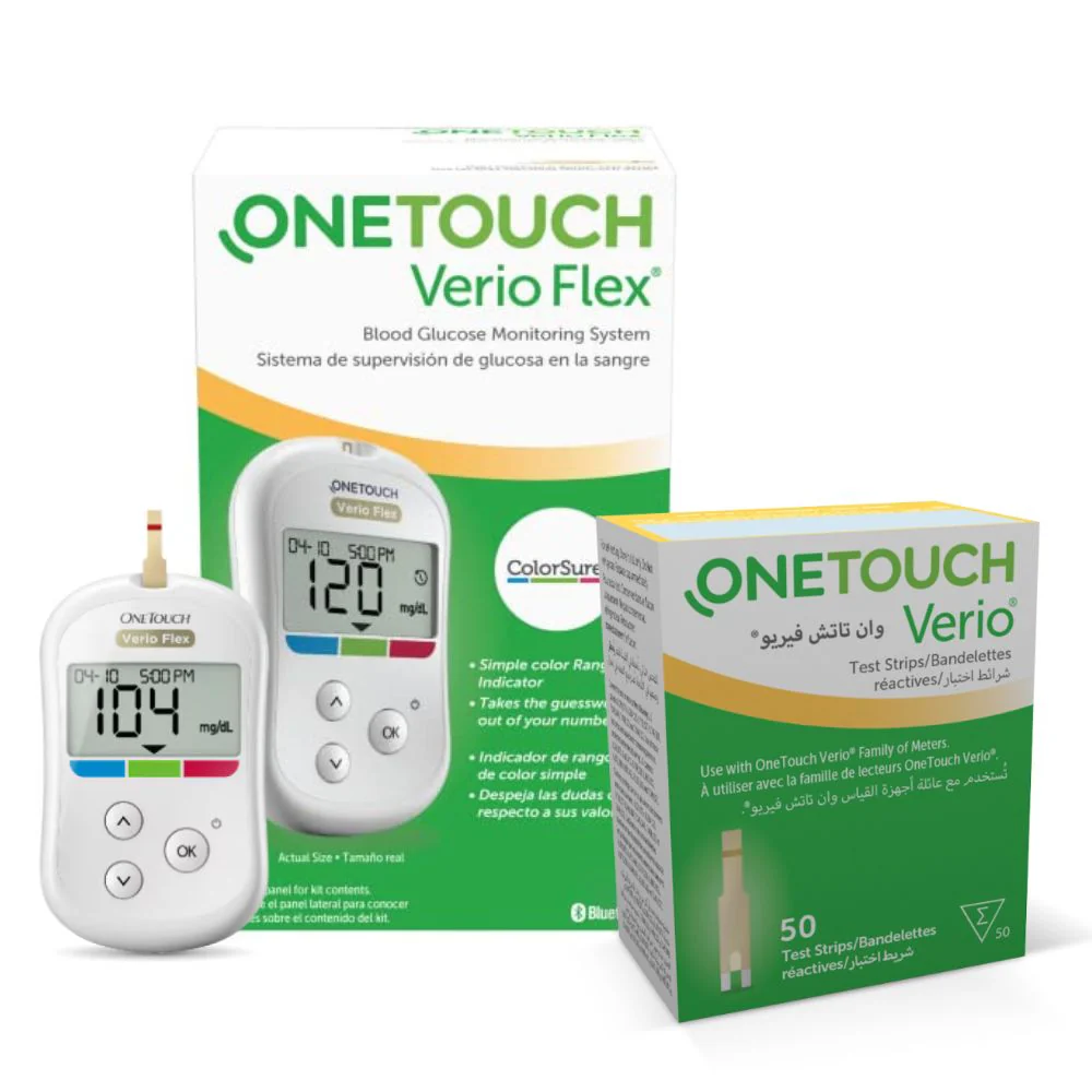 Lifescan OneTouch Verio Flex Blood Glucose Test Strips / Meter / Monitoring Kits - Image 4