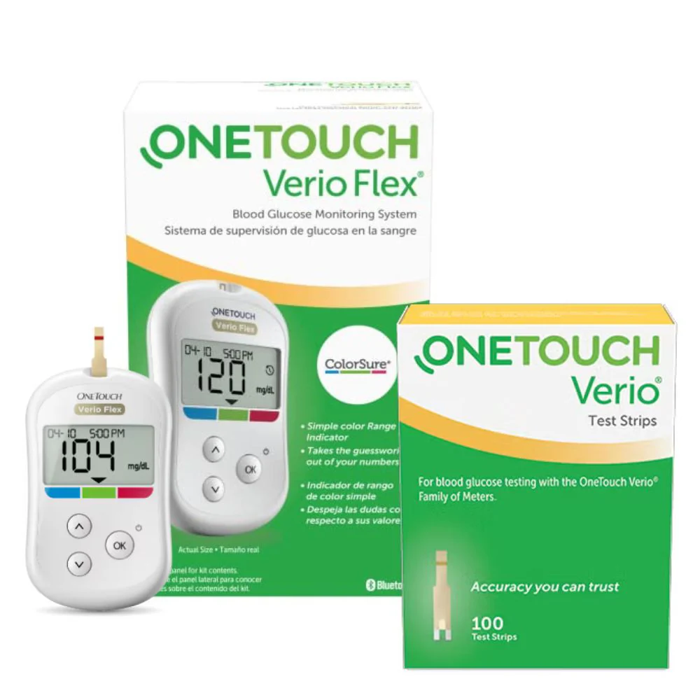 Lifescan OneTouch Verio Flex Blood Glucose Test Strips / Meter / Monitoring Kits - Image 5