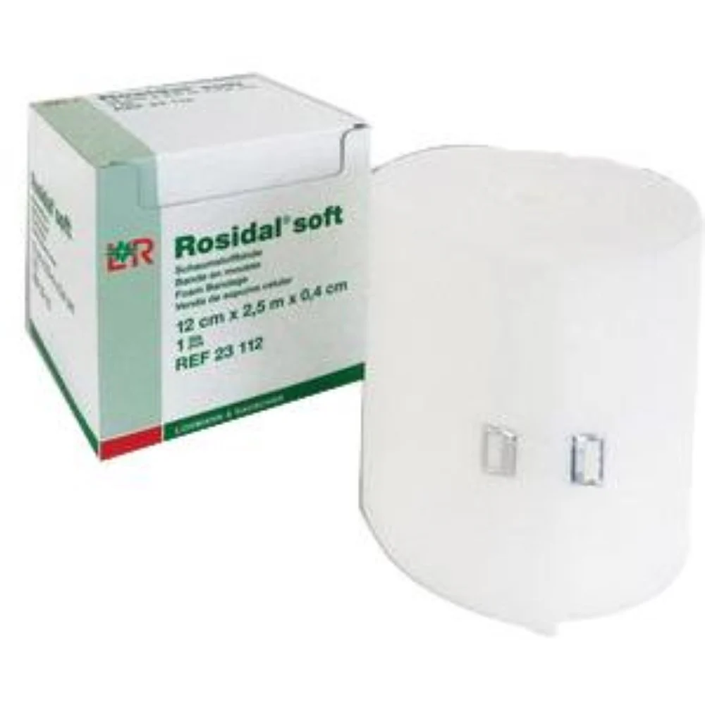 Lohmann Rauscher Rosidal Soft Foam Padding Bandage, Washable, Latex-free, 4" x 1/8" x 2-5/4" yds, 23110