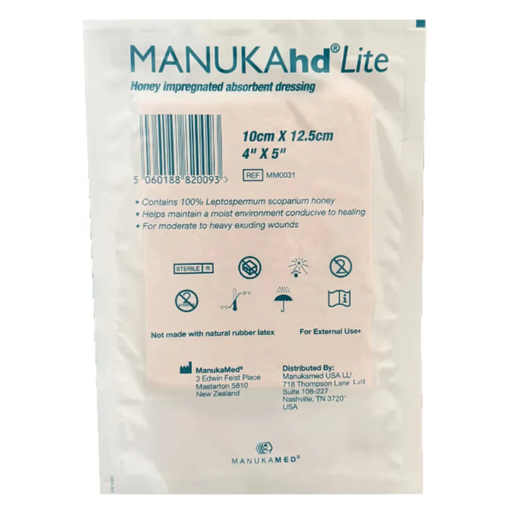 ManukaMed MANUKAhd Lite Honey Impregnated Gelling Fiber Wound Dressing - Image 3