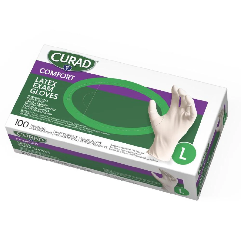 Medline Curad Latex Examination Gloves - Image 3