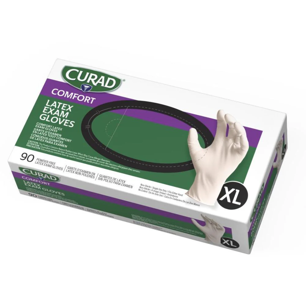 Medline Curad Latex Examination Gloves - Image 4