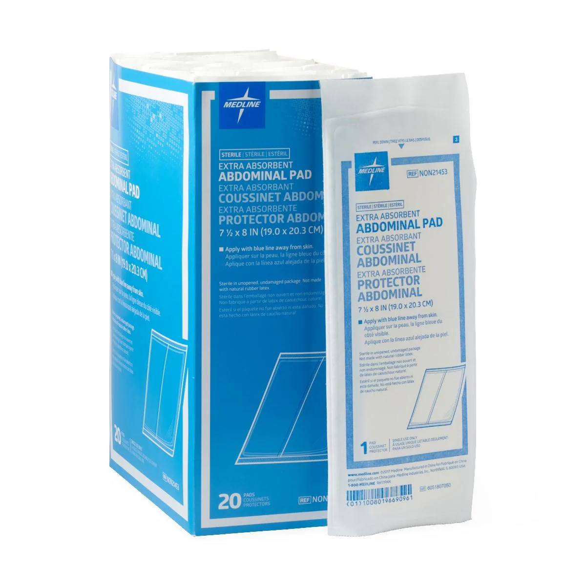 Medline Extra Absorbent Abdominal ABD Pad, Sterile - Image 4
