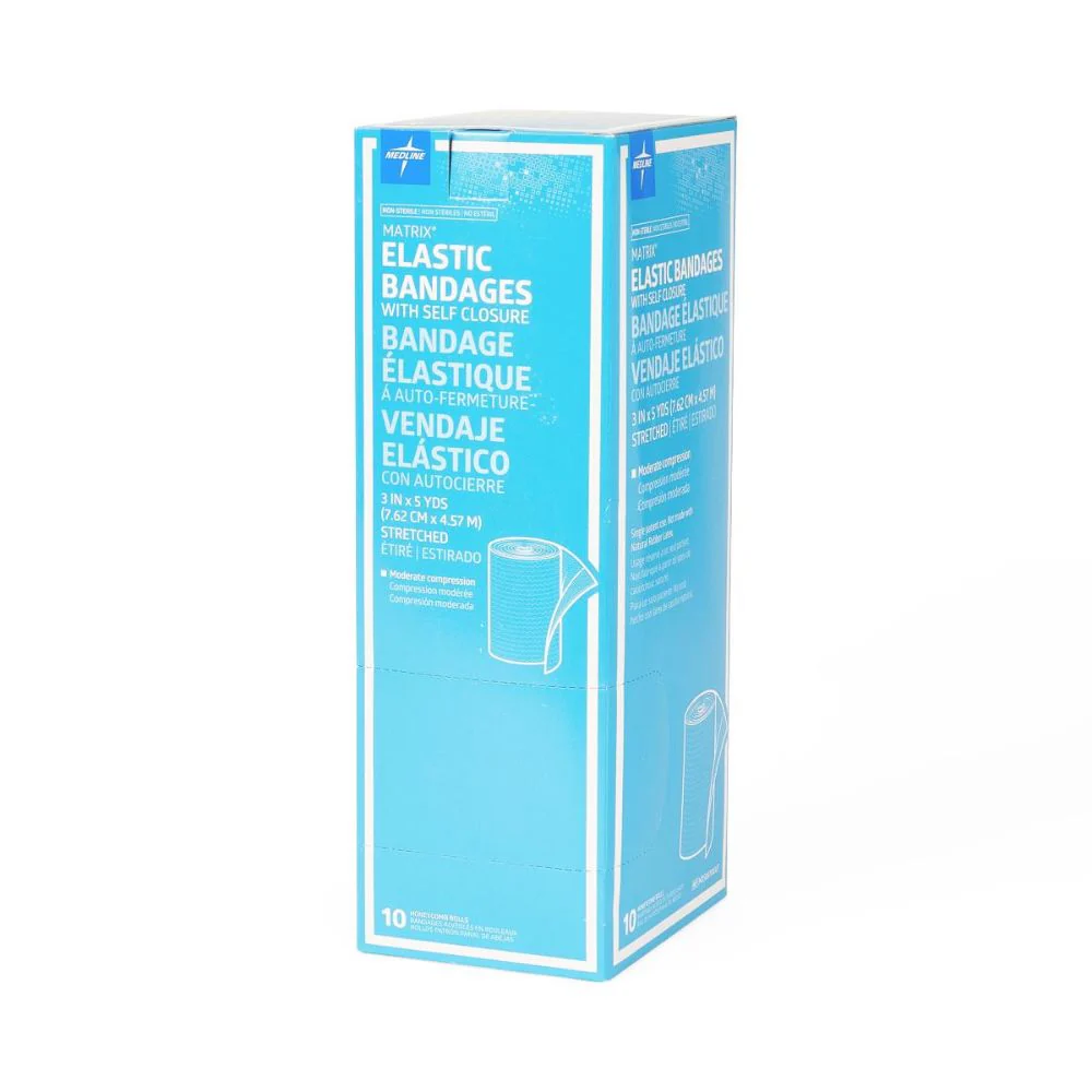 Medline Nonsterile Matrix Wrap Elastic Bandage with Self-Closure - Image 2