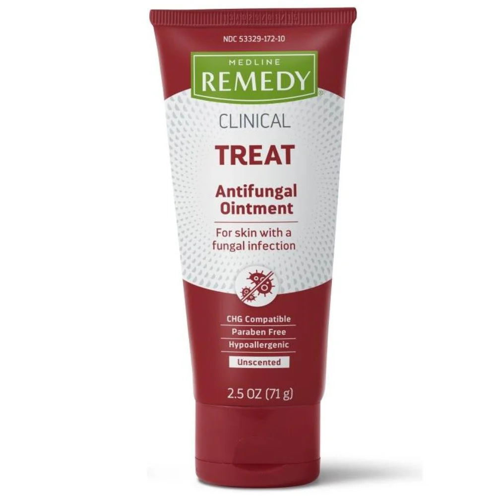 Medline Remedy Clinical Antifungal Ointment – 2% Miconazole Nitrate, 2.5 oz Tube