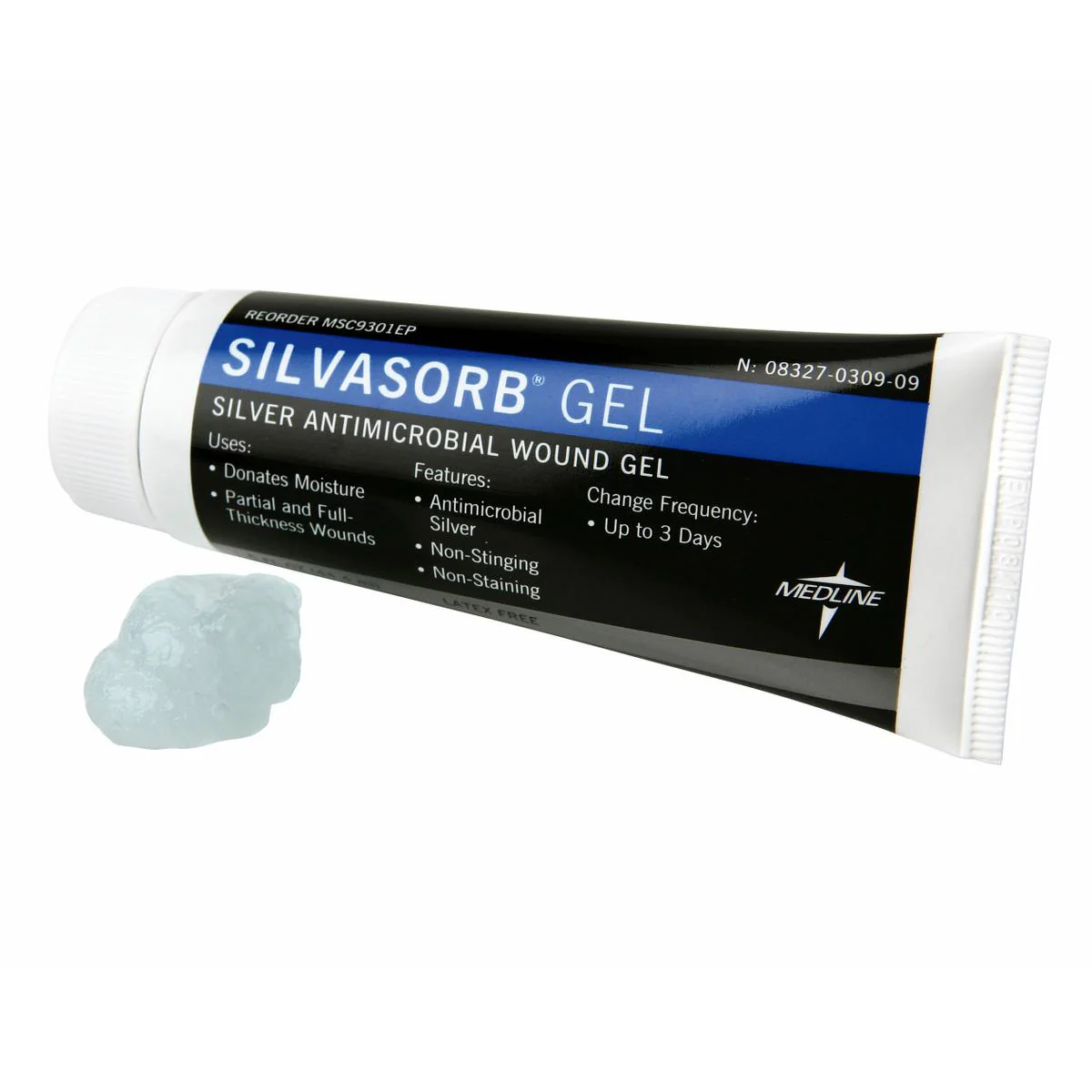 Medline SilvaSorb Silver Antimicrobial Wound Gel, in Educational Packaging - Image 2