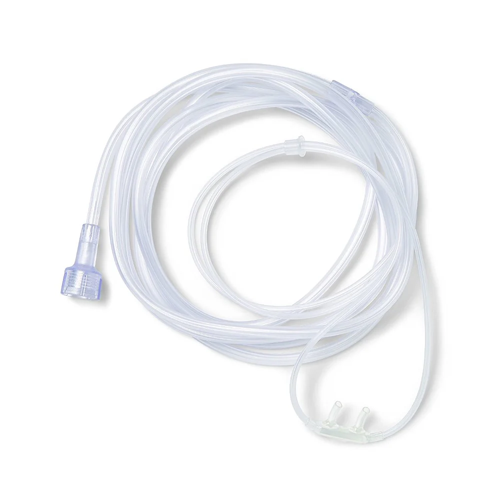 Medline Soft-Touch Adult Oxygen Nasal Cannula with 7 ft Tubing and Standard Connector