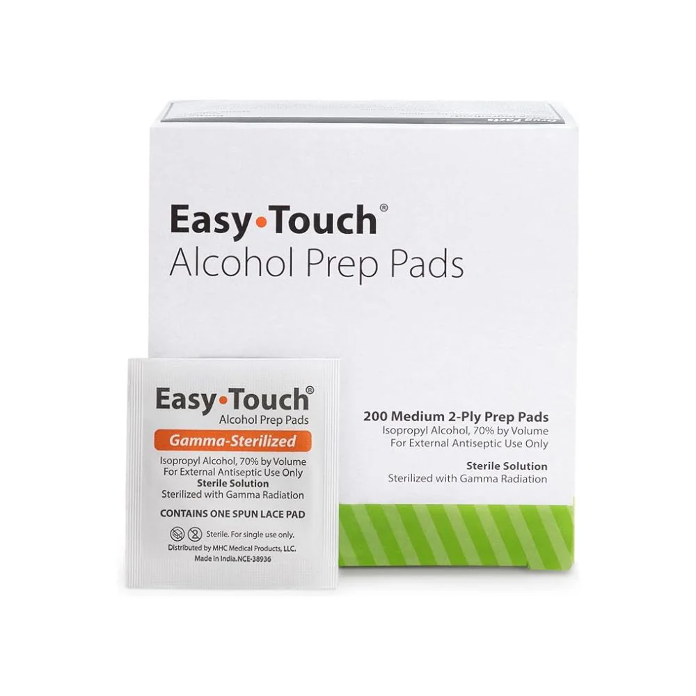 MHC EasyTouch Alcohol Prep Pads, 70% Isopropyl Alcohol, 2-Ply, Sterile - Image 3