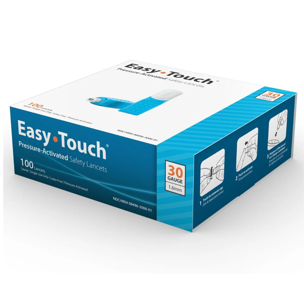 MHC EasyTouch Pressure Activated Safety Lancets, 21/23/26/28/30G, Easy Touch - Image 5