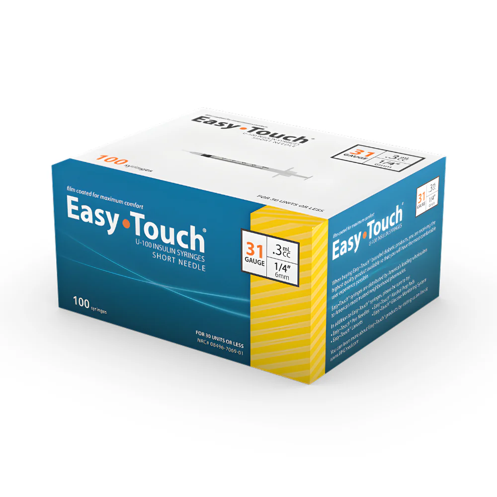 MHC Easy Touch U100 Insulin Syringes, EasyTouch - Image 3