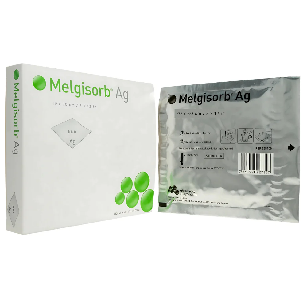 Molnlycke Melgisorb Ag Calcium Alginate Dressing - Image 3