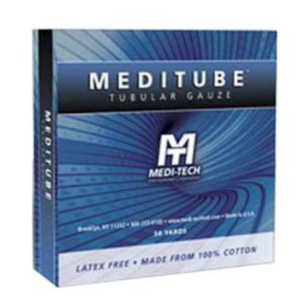 Medi-Tech Meditube Cotton Tubular Gauze Size 1, 5/8"W, For Small Fingers, Toes