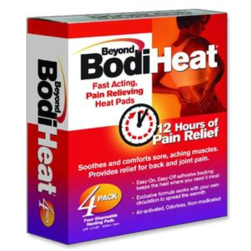 Okamoto USA Beyond BodiHeat Pain Relieving Back Heat Pad, 3-3/4" x 5-6/5" Disposable