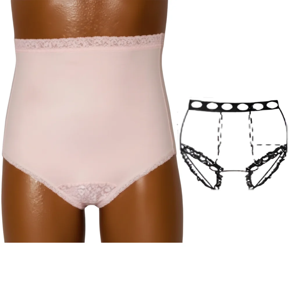 OPTIONS Ladies' Basic Dual Stoma Ostomy Support Undergarment with Built-In Barrier - Image 3