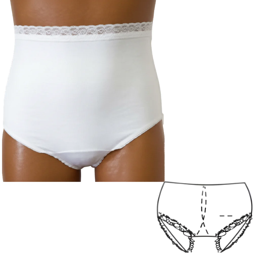 OPTIONS Ladies' Brief Ostomy Support Undergarment with Built-In Barrier - Image 12