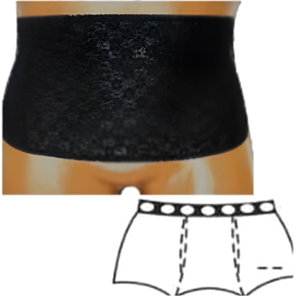 OPTIONS Ladies' Open Crotch Ostomy Support Undergarment with Built-In Barrier - Image 10