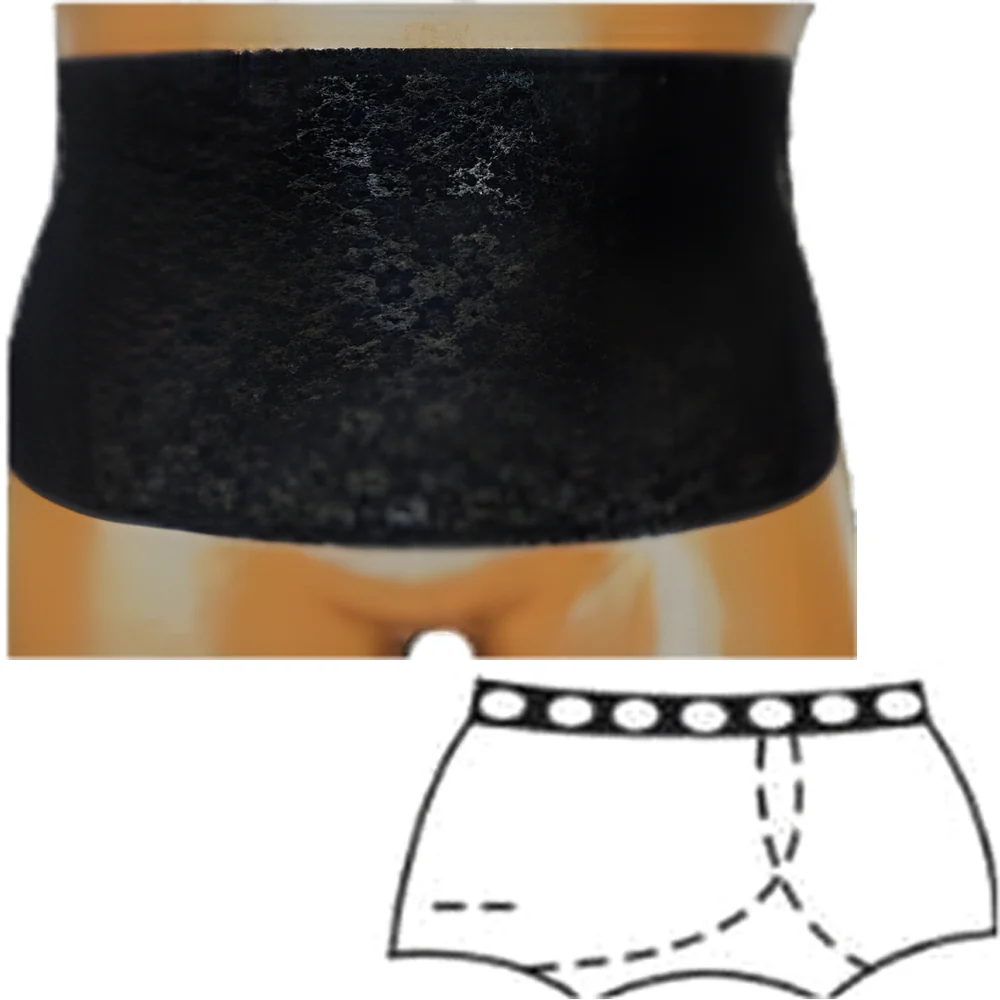 OPTIONS Ladies' Open Crotch Ostomy Support Undergarment with Built-In Barrier - Image 6