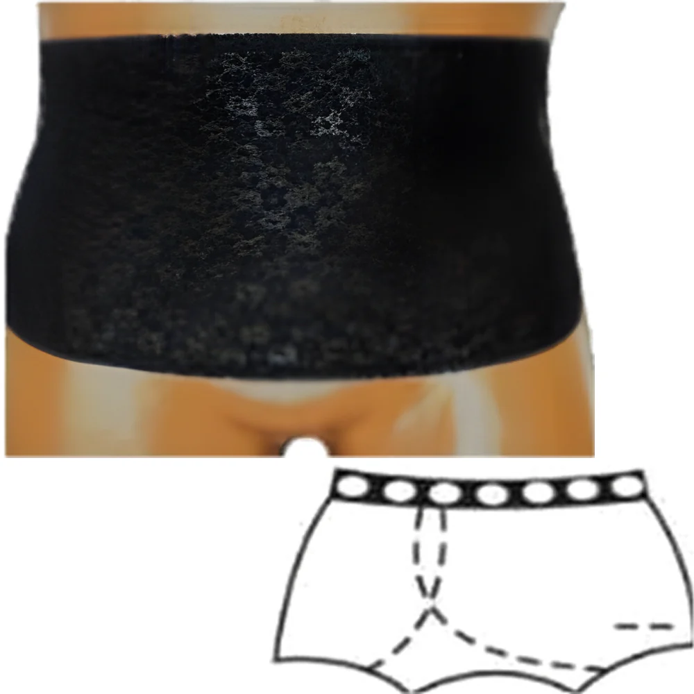 OPTIONS Ladies' Open Crotch Ostomy Support Undergarment with Built-In Barrier - Image 7