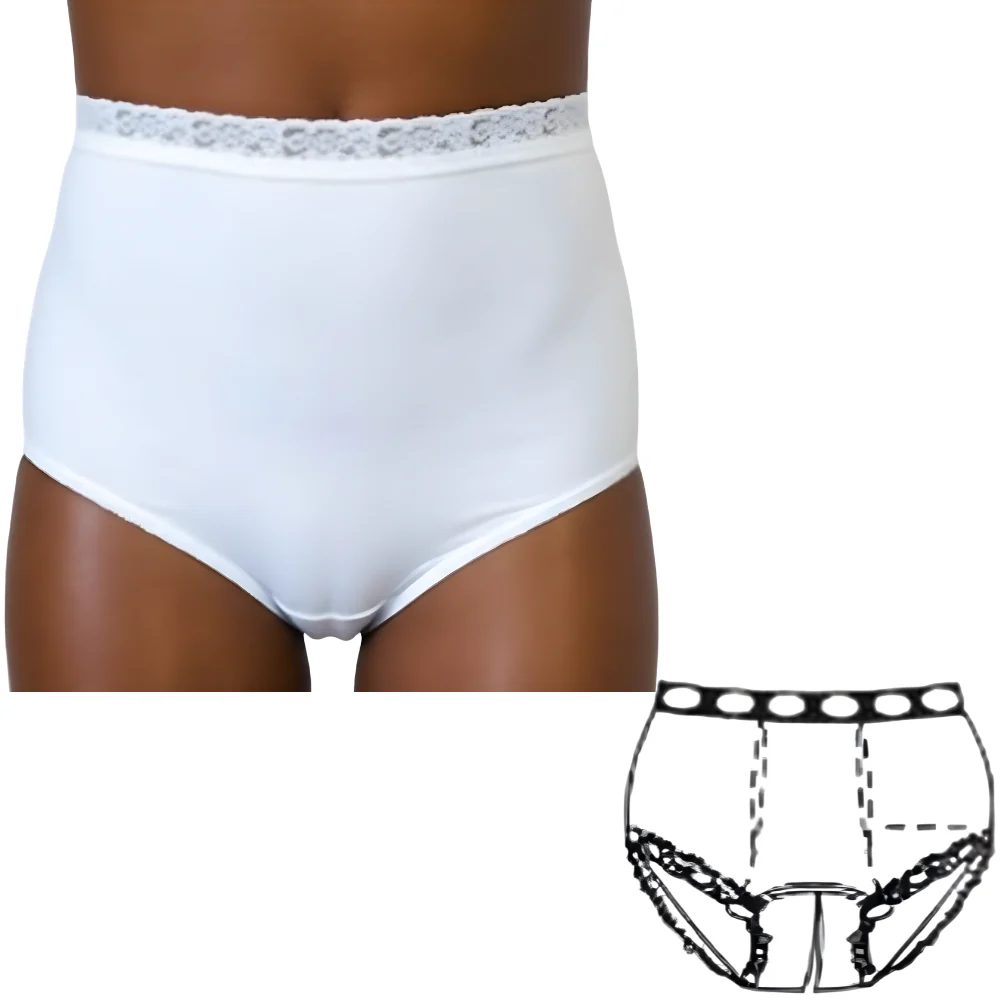 OPTIONS Ladies' Ostomy Support Undergarment with Split-Cotton Crotch and Built-In Barrier - Image 4