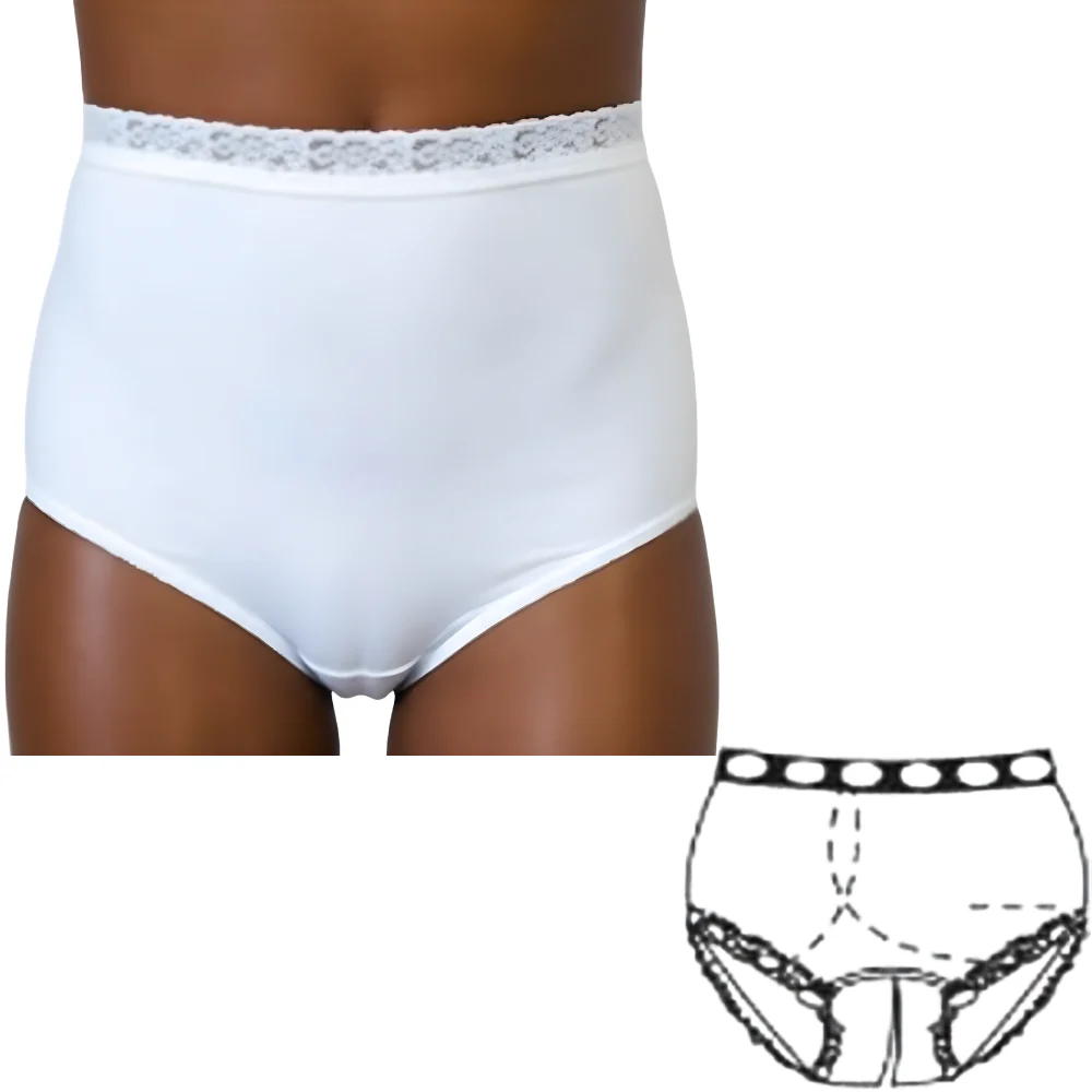 OPTIONS Ladies' Ostomy Support Undergarment with Split-Cotton Crotch and Built-In Barrier - Image 9