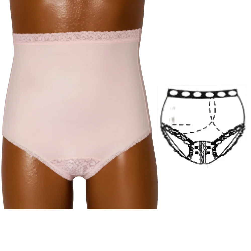 OPTIONS Ladies' Ostomy Support Undergarment with Split-Lace Crotch and Built-In Barrier - Image 3