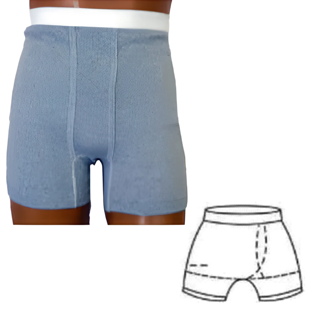 OPTIONS Men's Boxer Brief Ostomy Support Undergarment with Built-In Barrier - Image 5