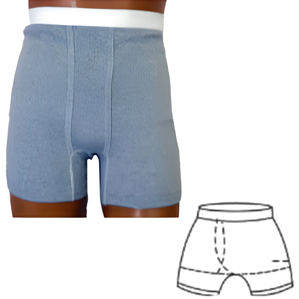 OPTIONS Men's Boxer Brief Ostomy Support Undergarment with Built-In Barrier - Image 8