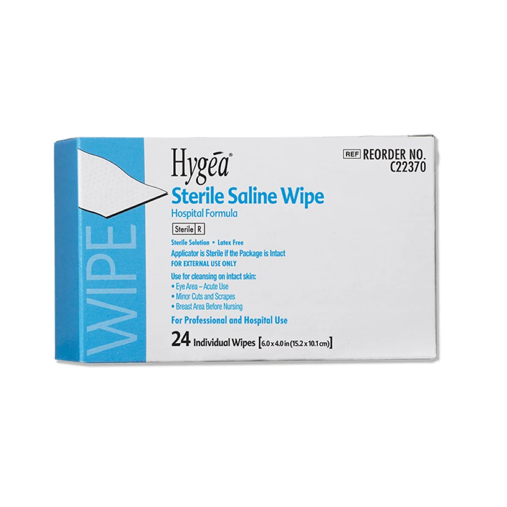 PDI Hygea Individually Wrapped Multi-Purpose Sterile Saline Cleansing Wipe, 6 x 4 In., C22370
