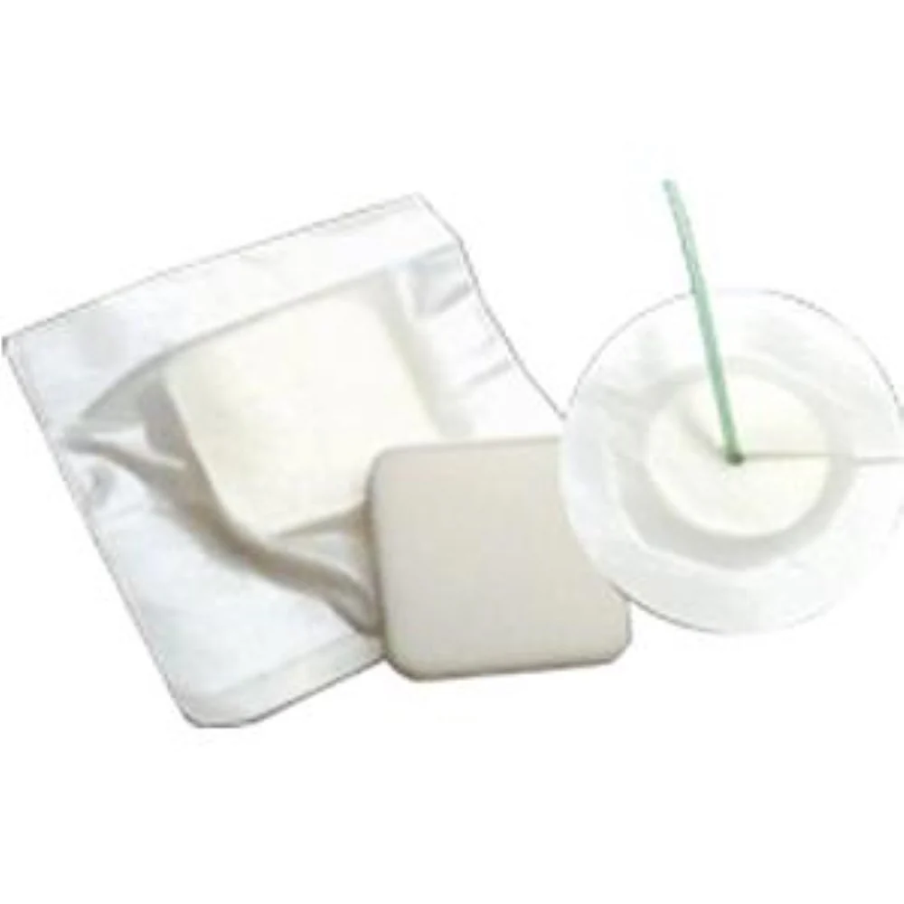 Adhesive Bordered Foam Dressing, Water Proof Top Layer, 4" x 4" with 2" x 2" Pad
