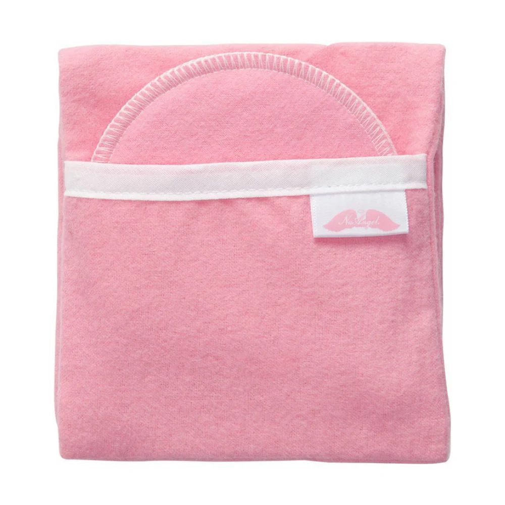 NuAngel Flip & Go Nursing Pad Case with Nursing Blanket and Nursing Pad Set, Pink - Image 3