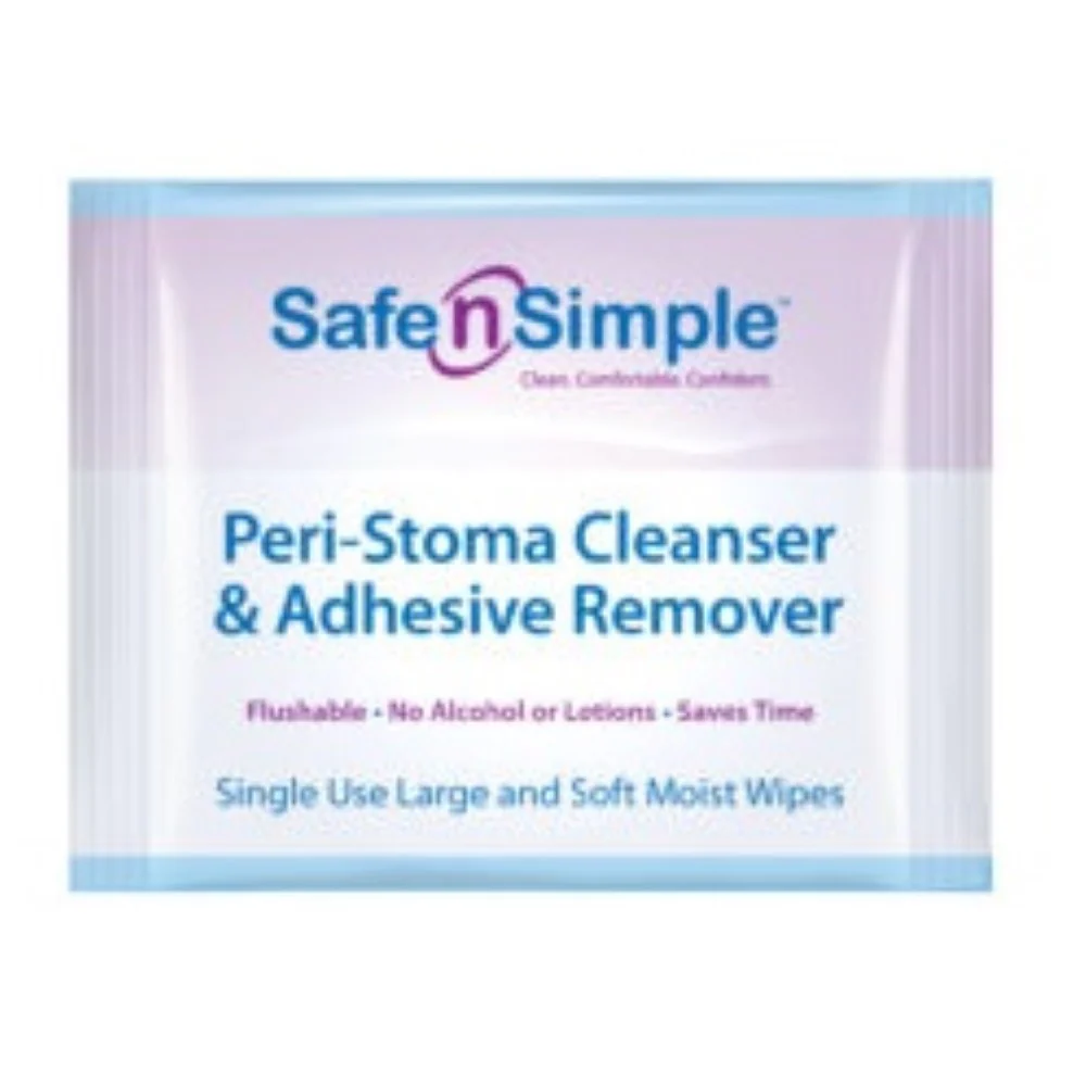 Safe N Simple Peri-Stoma Cleanser & Adhesive Remover Wipes - Image 2