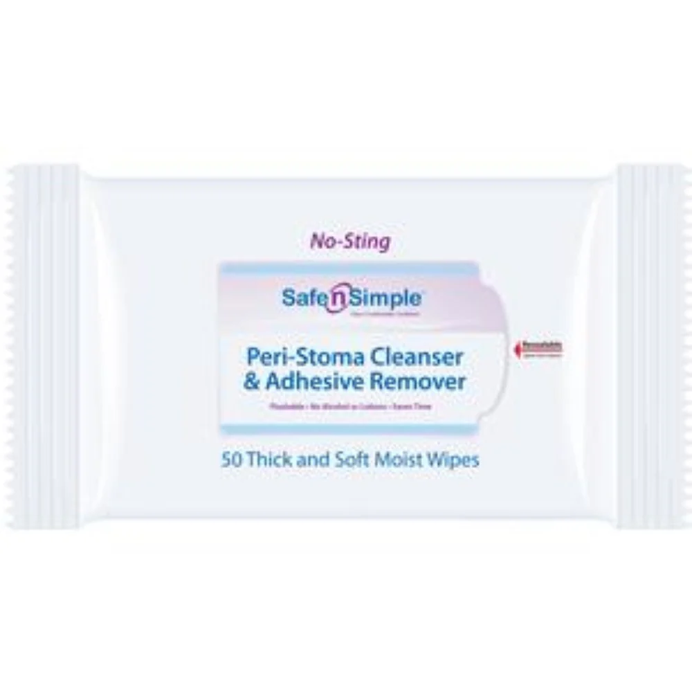 Safe N Simple Peri-Stoma Cleanser & Adhesive Remover Wipes - Image 3