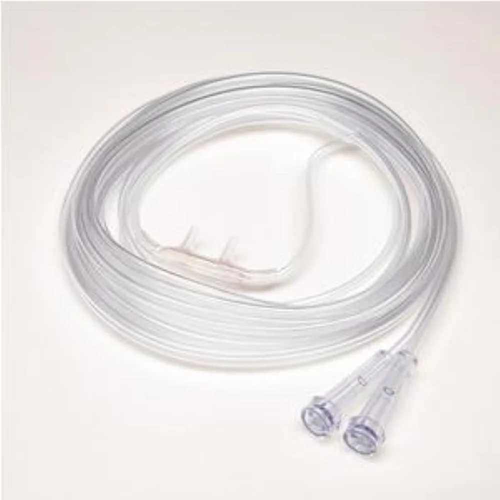 Salter Labs Dual Delivery/Dual Sense Demand Cannula with 4 ft Supply Tubes, Smooth Bore, So ft Foam Cushions on Head Tubes, For Flow Rates Up to 6 LPM