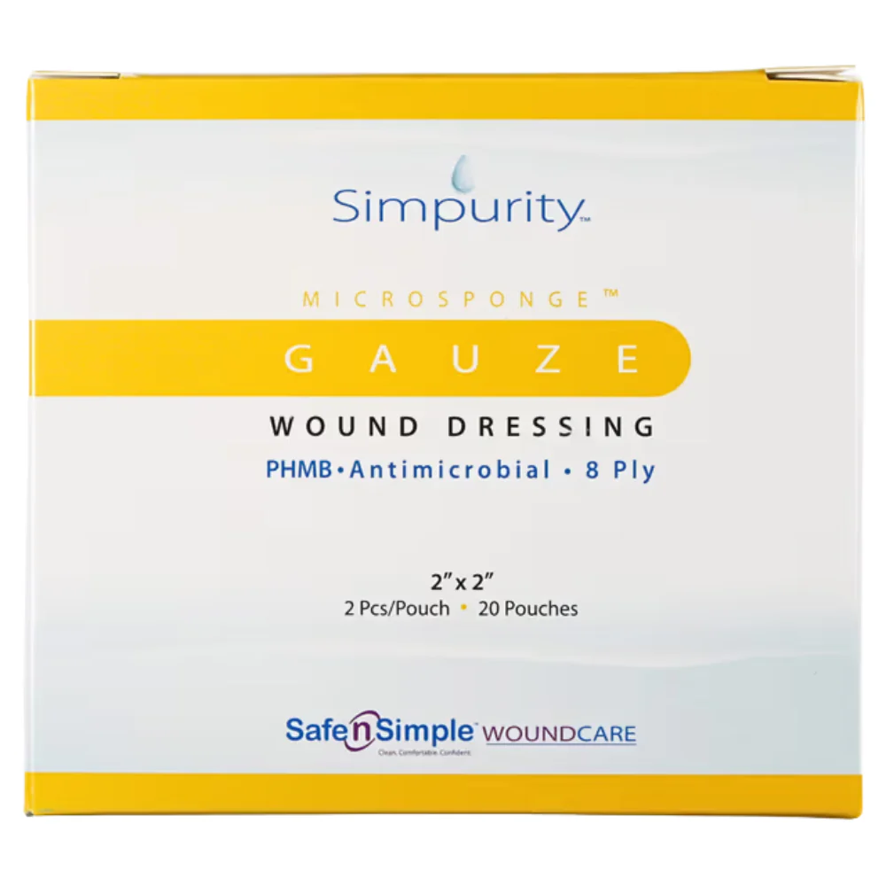 Safe n' Simple Simpurity Antimicrobial Gauze Sponge - Image 3