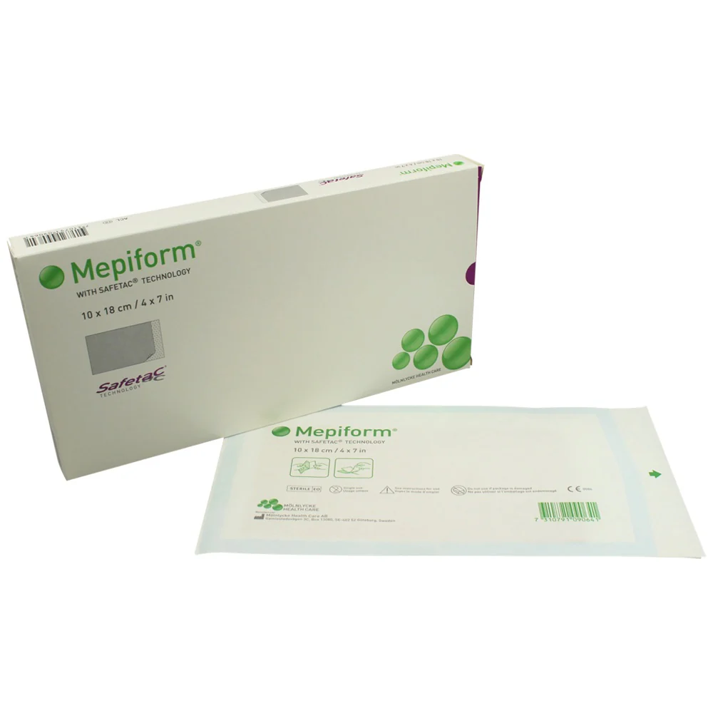 Molnlycke Mepiform Safetac Self-Adherent Soft Silicone Dressing - Image 3