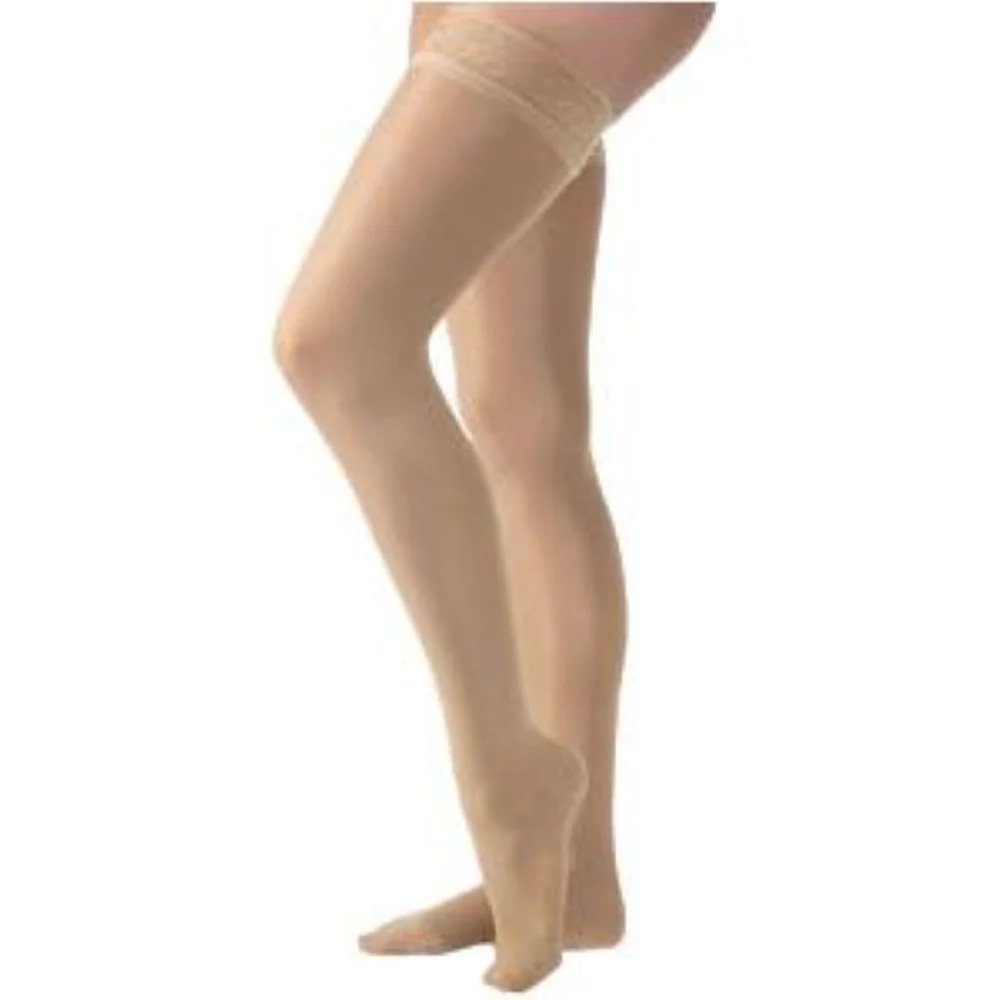 782N Style Sheer Thigh, 20-30mmHg, Women's, Medium, Long, Natural