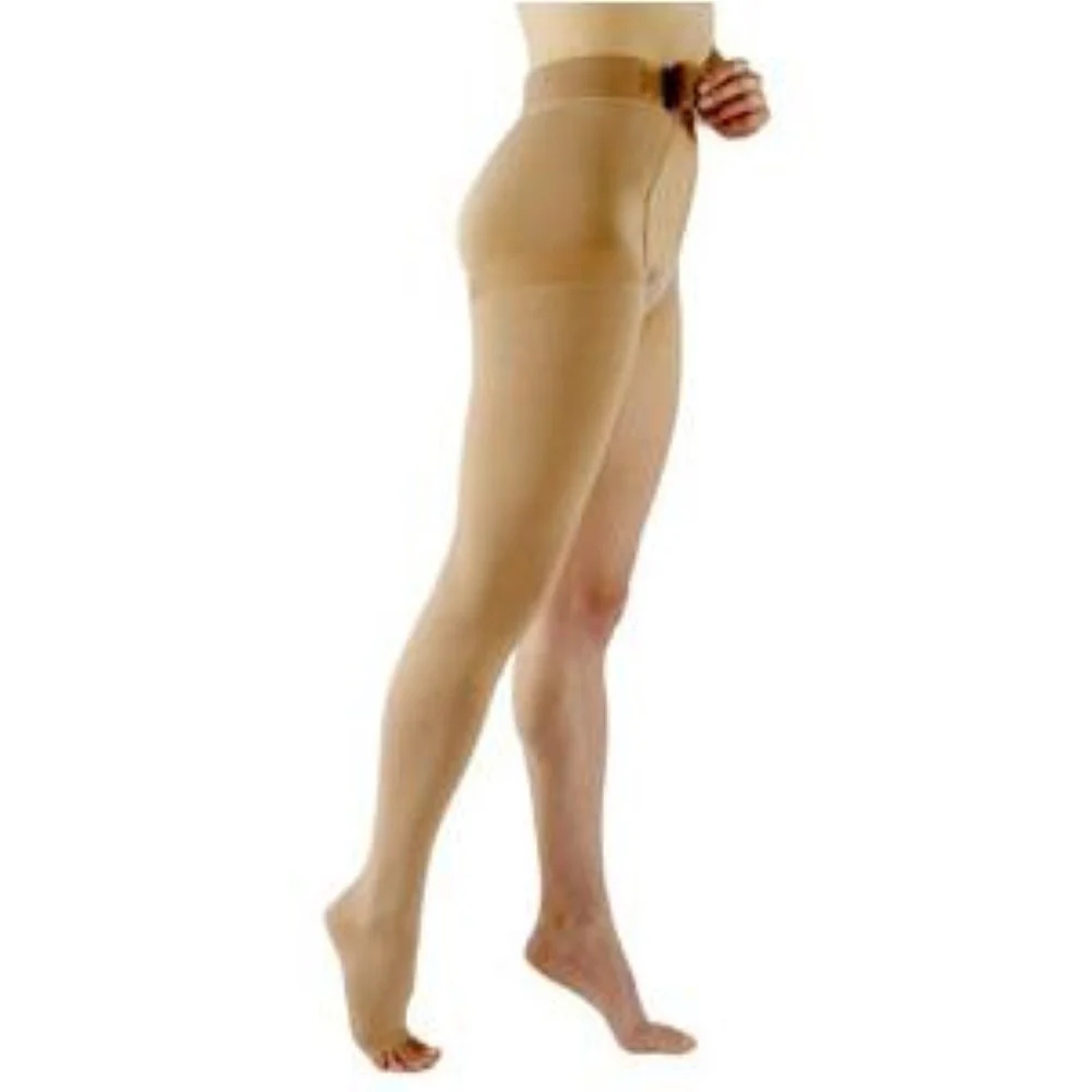 Sigvaris Select Comfort Thigh-High Compression Stockings with Waist Attachment Large Long, 30 to 40 mmHg Compression Size, Crispa