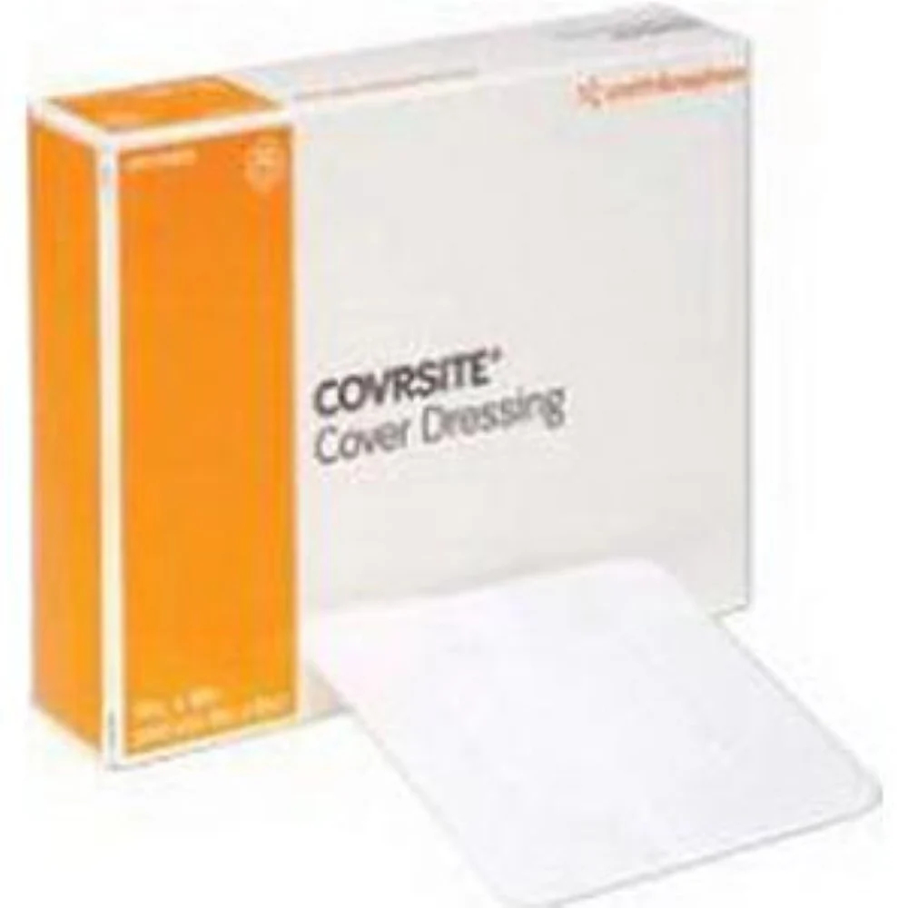 Smith & Nephew Covrsite Water-Resistant Adhesive Cover Dressings, 4 in x 4 in or 6 in x 6 in, Extensible, Conformable