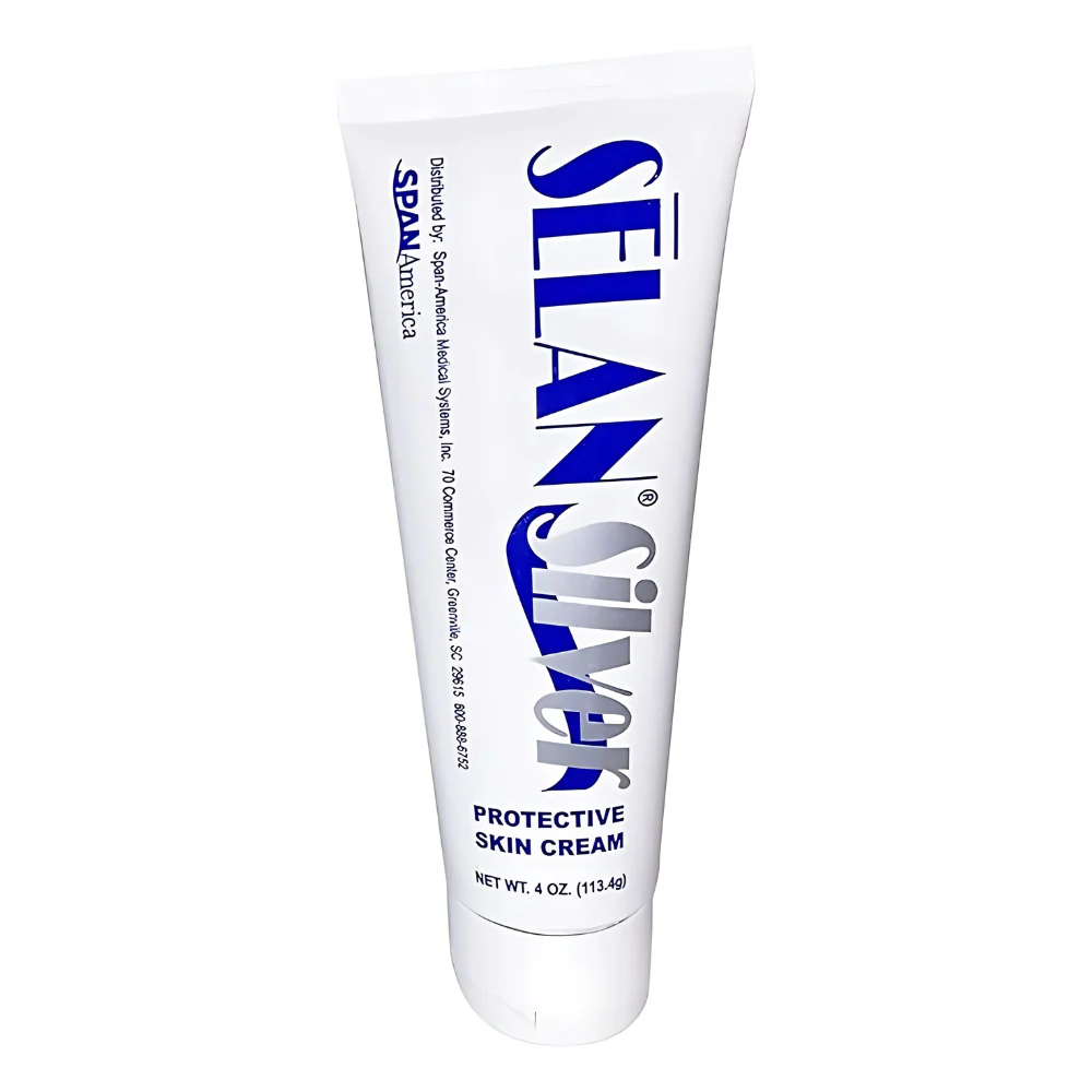 Span Amercia Medical Selan Silver Protective Skin Cream, 4 oz. Tube