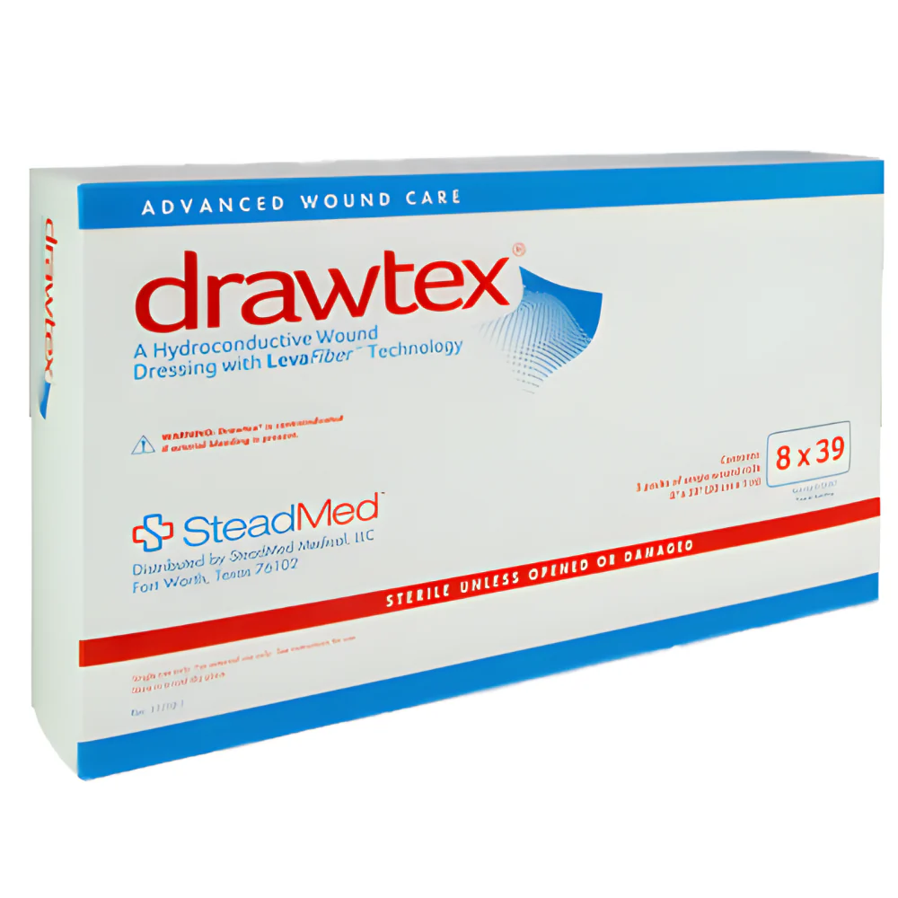 SteadMed Drawtex Hydroconductive Wound Dressing Roll with LevaFiber Technology - Image 7