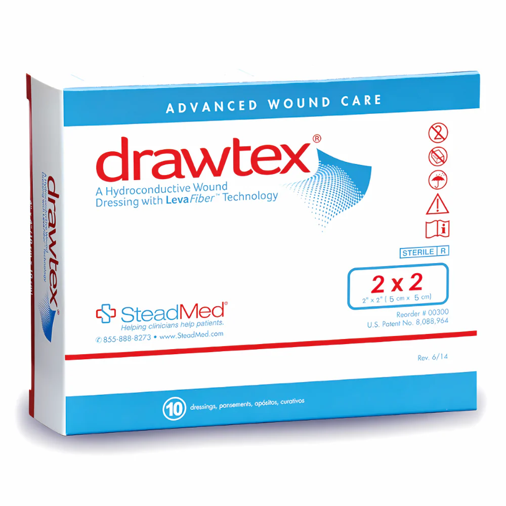 SteadMed Drawtex Hydroconductive Wound Dressing with LevaFiber Technology - Image 3