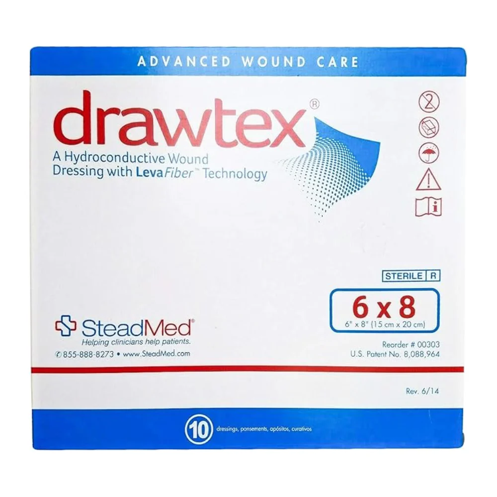 SteadMed Drawtex Hydroconductive Wound Dressing with LevaFiber Technology - Image 9