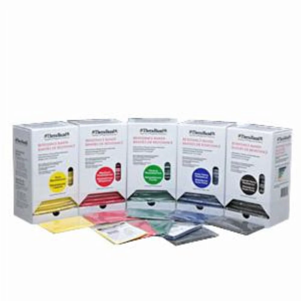 Milliken Medical Theraband Exercise Band Pack, 30 to 5ft, Yellow, Thin