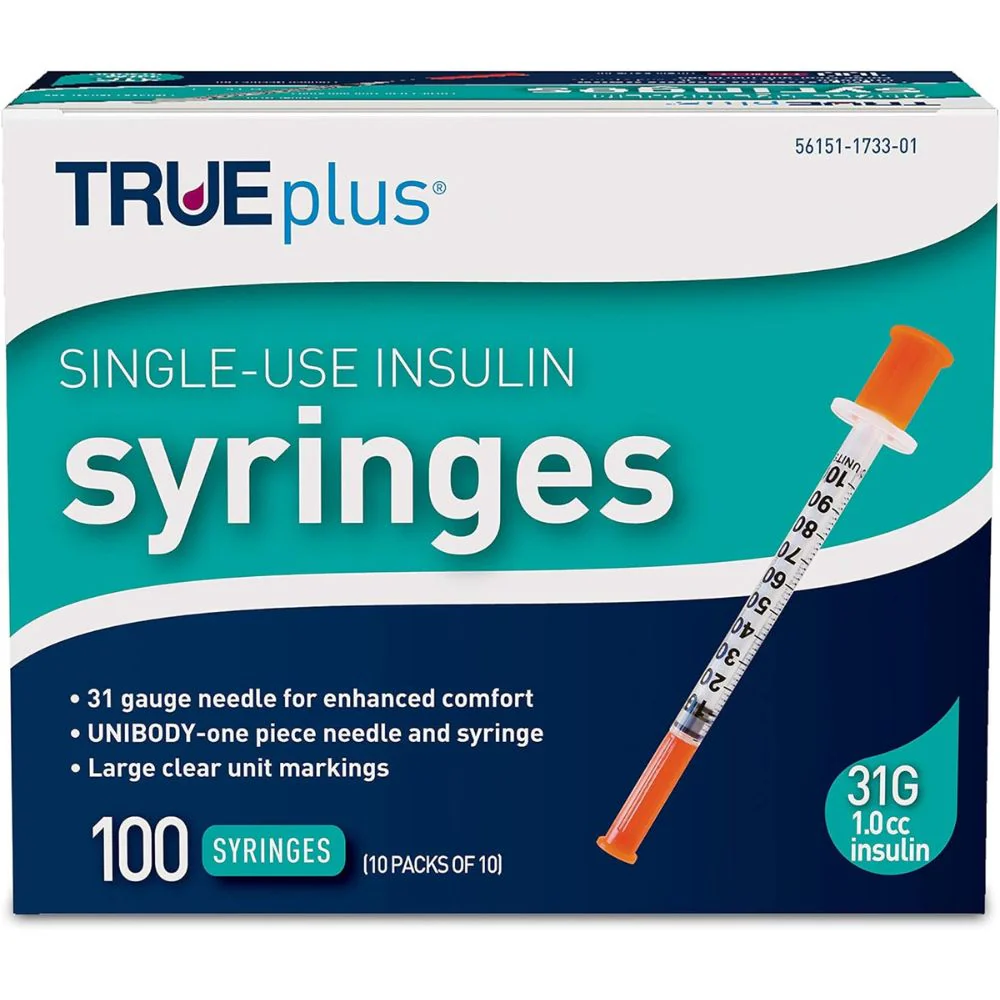 Trividia TRUEplus U100 Insulin Syringes, TRUE plus - Image 3