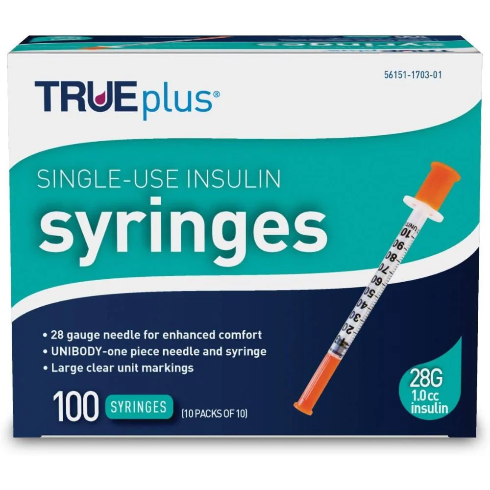 Trividia TRUEplus U100 Insulin Syringes, TRUE plus - Image 4