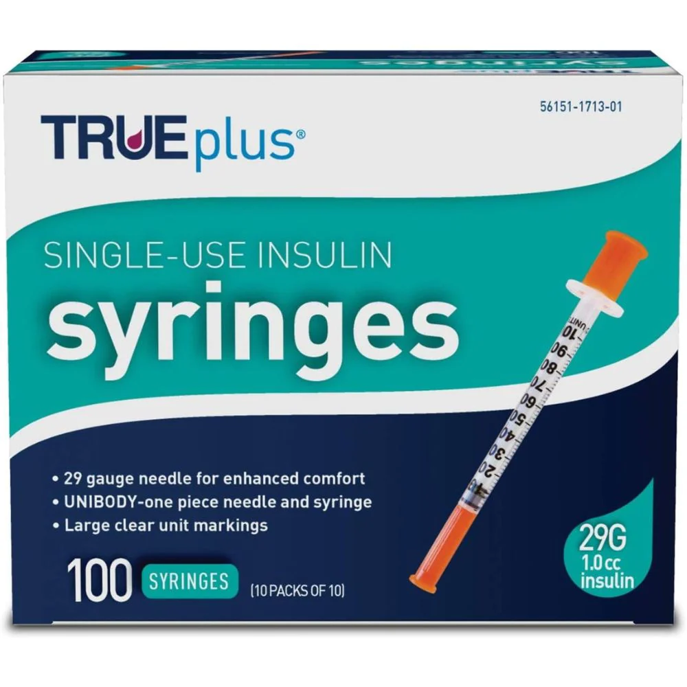 Trividia TRUEplus U100 Insulin Syringes, TRUE plus - Image 5