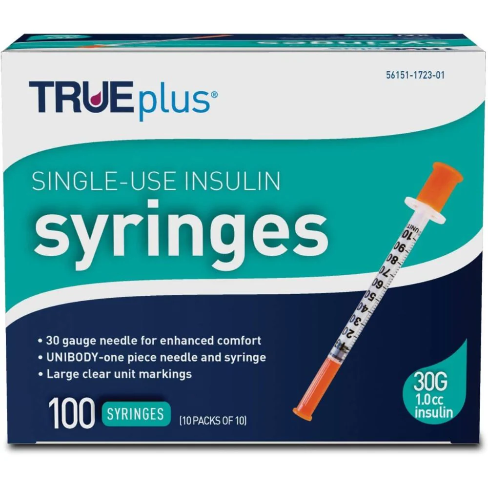 Trividia TRUEplus U100 Insulin Syringes, TRUE plus - Image 6