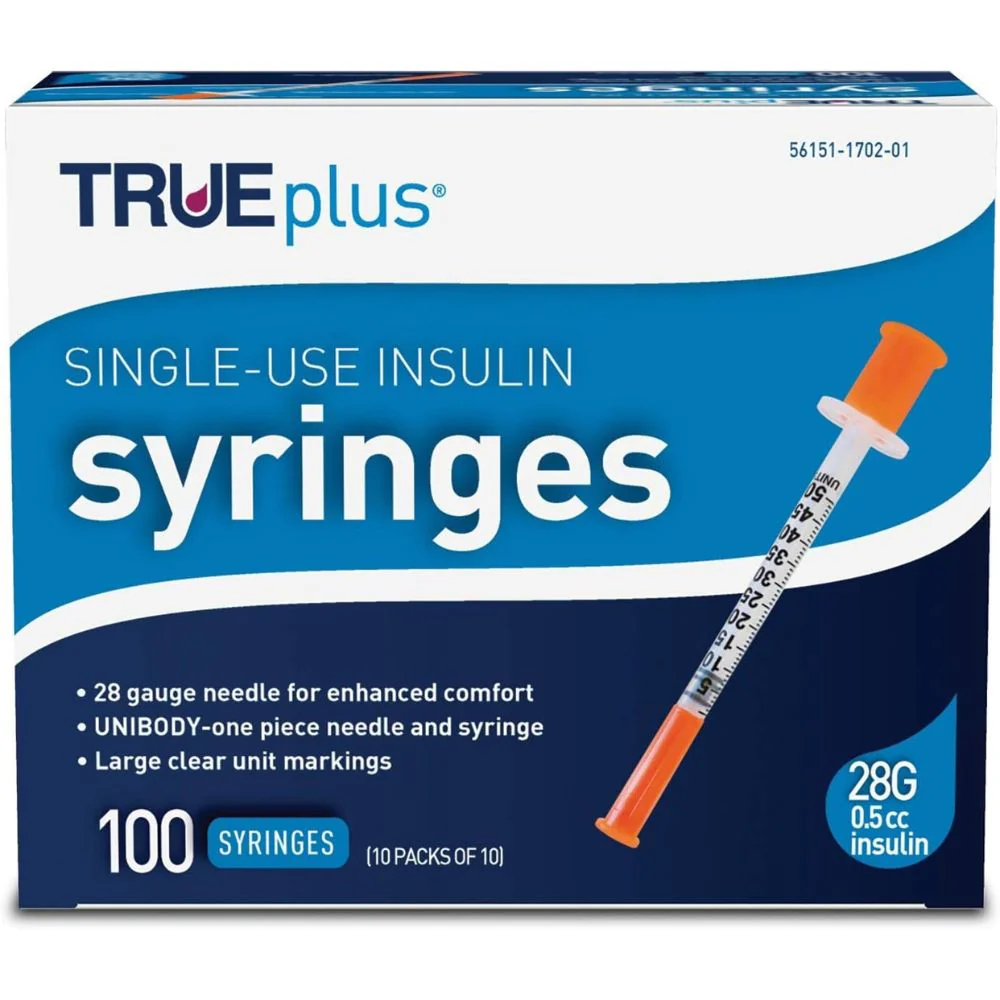 Trividia TRUEplus U100 Insulin Syringes, TRUE plus - Image 7