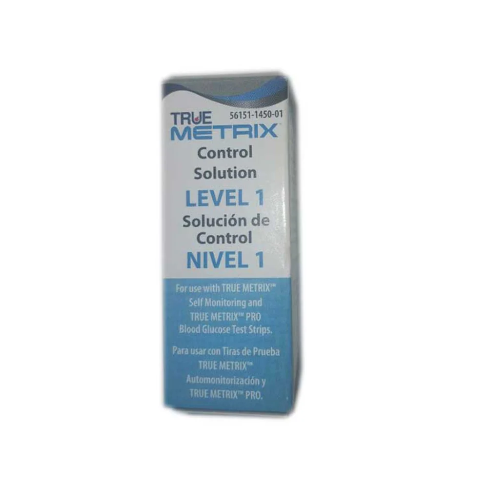 TRUE Metrix Control Solution, Levels 1, 2, and 3 (Low, Normal, High) for TRUE Metrix Meters and Test Strips
