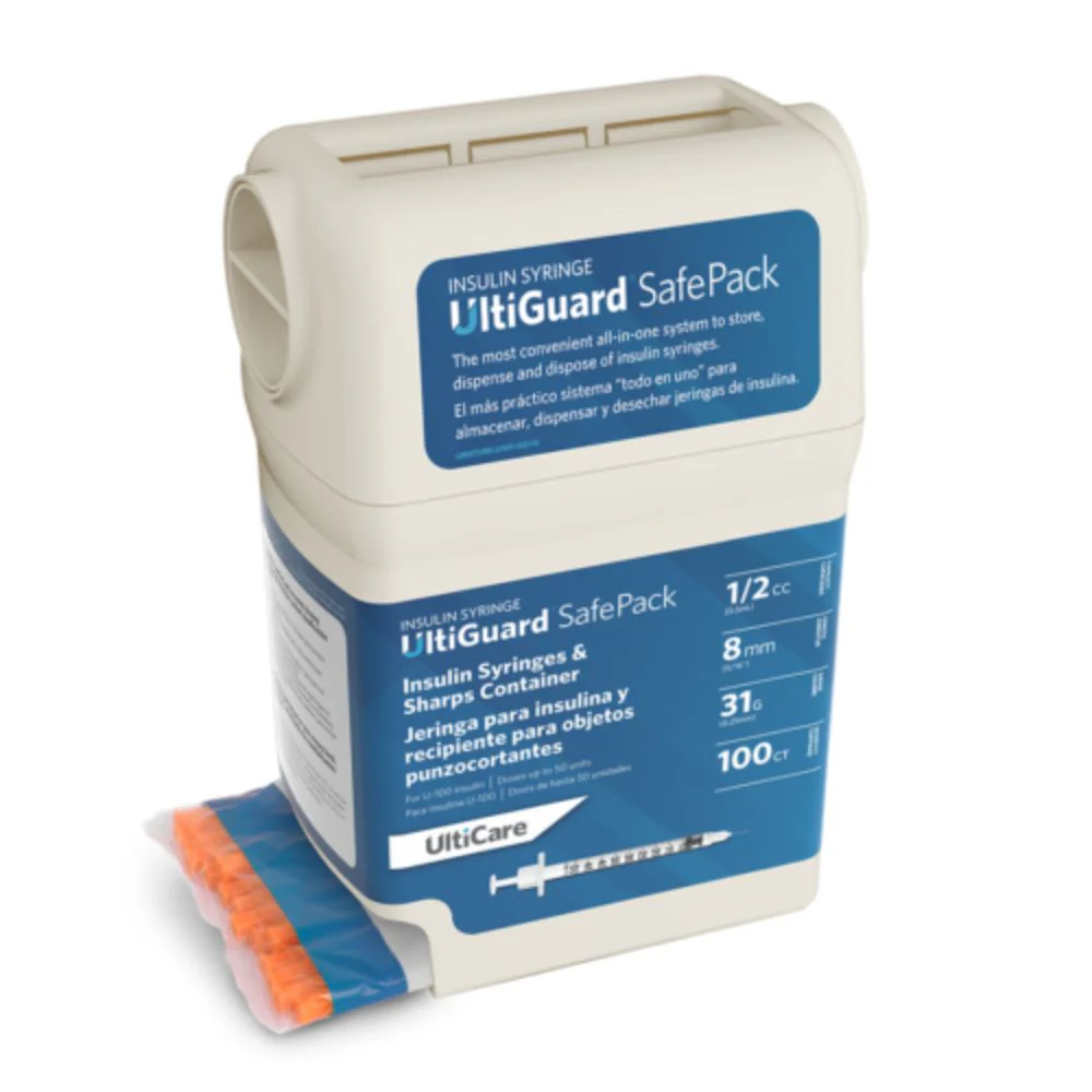 Ultimed UltiCare U100 Insulin Syringes with UltiGuard Safe Pack - Image 3